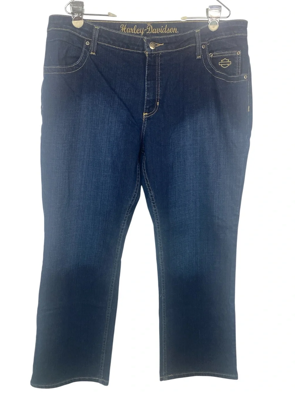 Harley-Davidson Women's Dark Indigo Boot Cut Jeans Size 18P